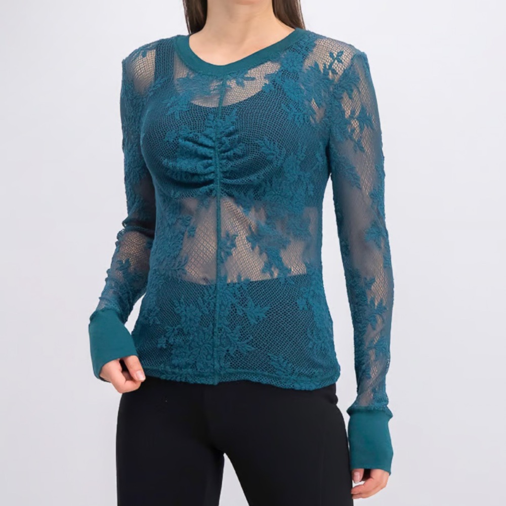 NWT Free People Cool With It Layering Long Sleeve Sz XS EMPIRE JEWEL OB1068280